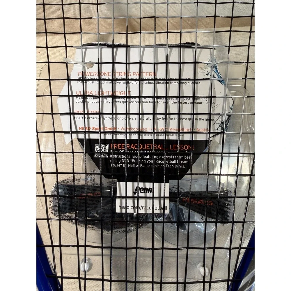 HEAD CPS Crush Racquetball Pack Set w/ Racquet, Goggles & 2 Balls – New